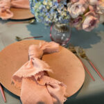 Pastelltöne bei der Tischdeko für die Hochzeitsfeier in Köln
